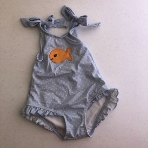 [Gymboree] Goldfish Polkadot One Piece Swimsuit